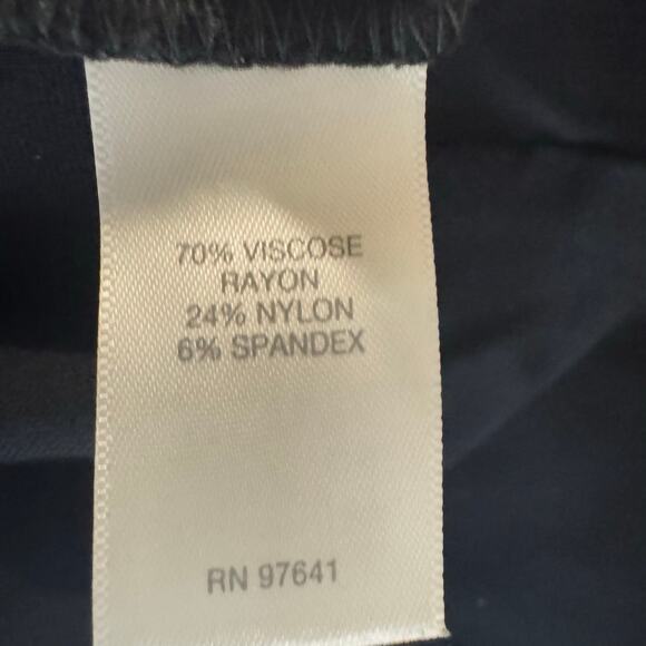 J. Jill Ponte Leggings Black Size Large Viscose Blend Neutral High-Rise Pull On - Picture 3 of 7